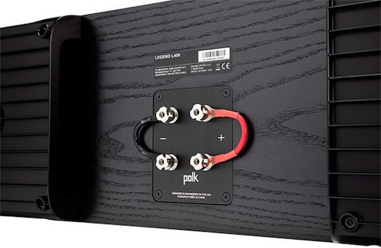 Polk Audio L400 Ηχείο Hi-Fi Κεντρικό 300W 3 Δρόμων Π66xΒ34.1xΥ24εκ. Μαύρο