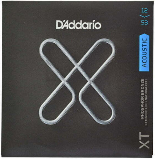 Daddario XT Acoustic Set Acoustic Guitar Strings Phosphor Bronze 12 - 53 Light