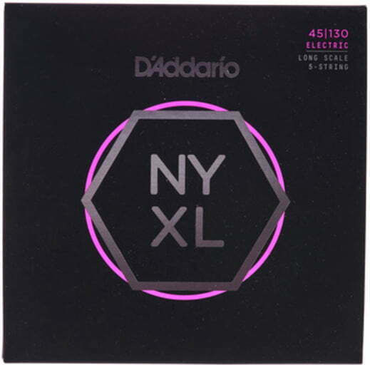 Daddario NYXL Bass 5-String Einstellen Chord Nickel gewickelt Μπάσου 45 - 130" Regelmäßige Leichte/Long Scale