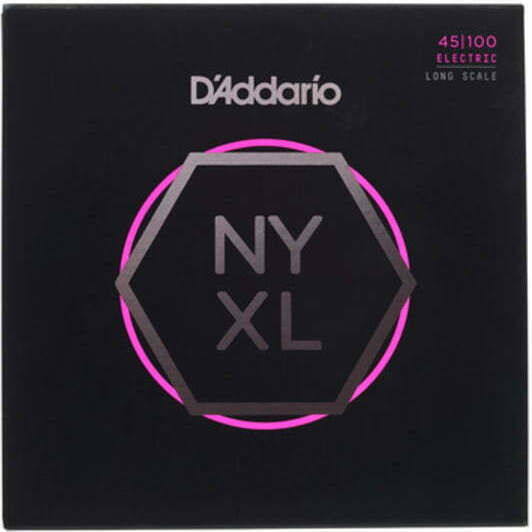 Daddario NYXL Bass 4-String Einstellen Nickel gewickelt Basssaiten 45 - 100" Regular Light/Long Scale