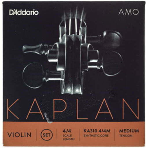 Daddario Μονές Synthetic Core Χορδές 4τμχ για Βιολί 4/4 Kaplan Amo Violin Medium
