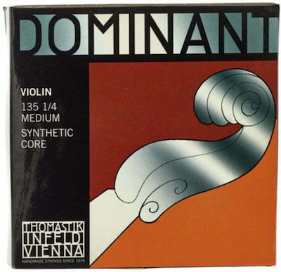 Thomastik Set Miez sintetic de Corzi pentru Vioară 1/4 / 1/8 Dominant Violin Mediu 1/4