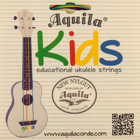 Aquila Σετ Nylgut Χορδών για Γιουκαλίλι Kids
