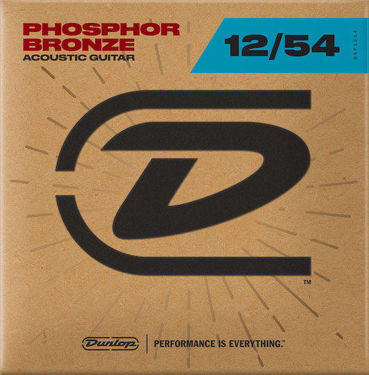 Dunlop Phosphor Bronze Acoustic Σετ Χορδών Phosphor Bronze Ακουστικής Κιθάρας 12 - 54"