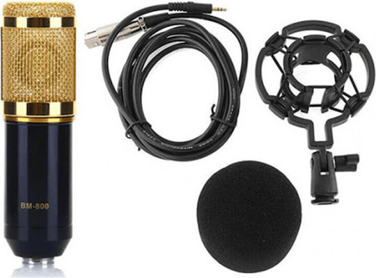 Andowl MIC8 Set Комплект Δυναμικό Микрофон Шоково монтиран за Вокали в Черен Цвят