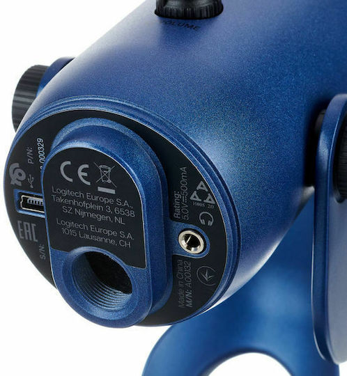 Blue Microphones Yeti Condenser Microphone USB Tabletop for Vocals in Blue Color