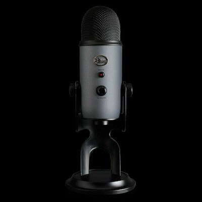 Blue Microphones Condenser USB Microphone Yeti Desktop for Voice In Gray Colour