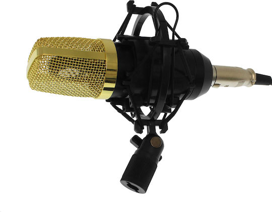 Andowl Q-MIC3 Πυκνωτικό Μικρόφωνο Shock Mounted για Φωνητικά σε Χρυσό Χρώμα