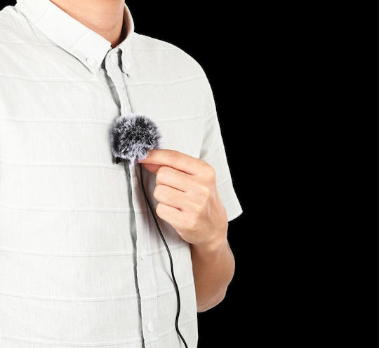 Puluz PU425 Electret Microphone with USB Type-C Πέτου, Clip On Journalistic