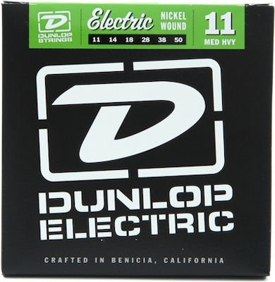 Dunlop Set of Nickel Wound Strings for Electric Guitar Performance+ Medium 11 - 50"