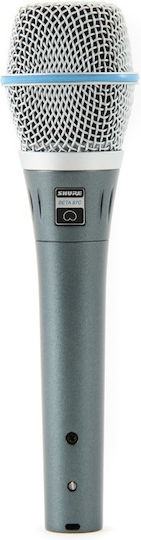 Shure Beta 87C Condenser Microphone XLR Handmade for Vocals in Silver Color
