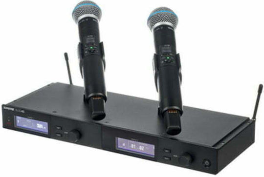Shure SLXD24D/B58 L56 Dual Wireless Δυναμικό Microfon De mână pentru Vocale