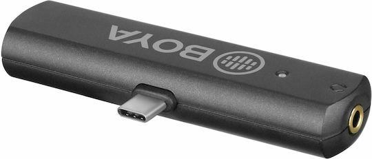 Boya BY-WM4 Pro K5 Σετ Ασύρματο Δυναμικό Μικρόφωνο Πέτου, Clip On, Ζώνης Δημοσιογραφικό σε Λευκό Χρώμα