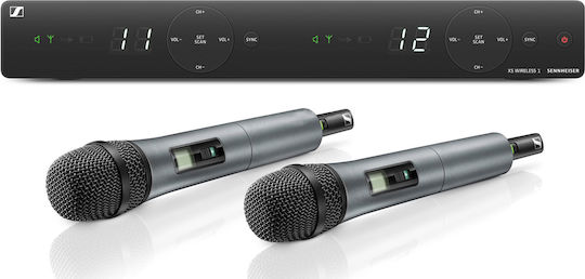 Sennheiser XSW 1-835 Dual B-Band Vocal Set Wireless Δυναμικό Microphone Handmade for Vocals