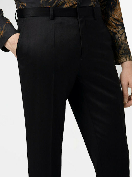 Trousers Suit in Slim Fit Black