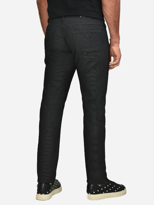 Emporio Armani Herrenhose Anzughose in Slim Passform Schwarz