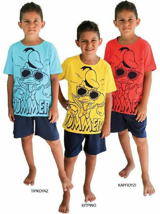 Galaxy Kinder Schlafanzug Sommerlich Rot