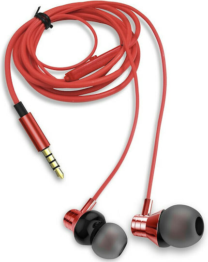 Aiwa ESTM-50 În ureche Handsfree cu Mufă 3.5mm Roșu
