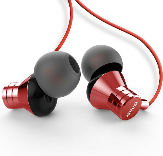 Aiwa ESTM-50 În ureche Handsfree cu Mufă 3.5mm Roșu
