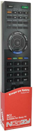 Noozy Kompatibel Fernbedienung Noozy RC2 für Τηλεοράσεις Sony