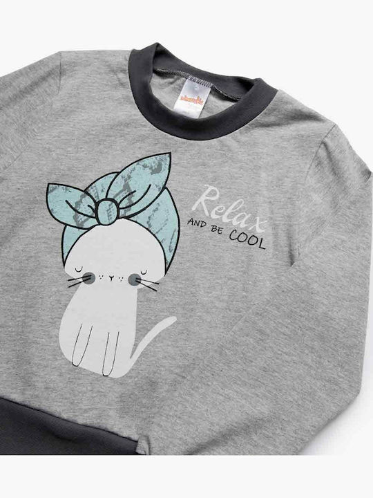 Minerva Kids' Pajamas Winter Gray RELAX