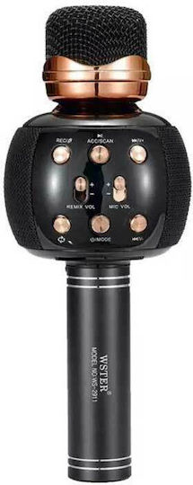 WSTER WSTER Karaoke Kabelloses Mikrofon WS2911 829114 WS-2911 Schwarz