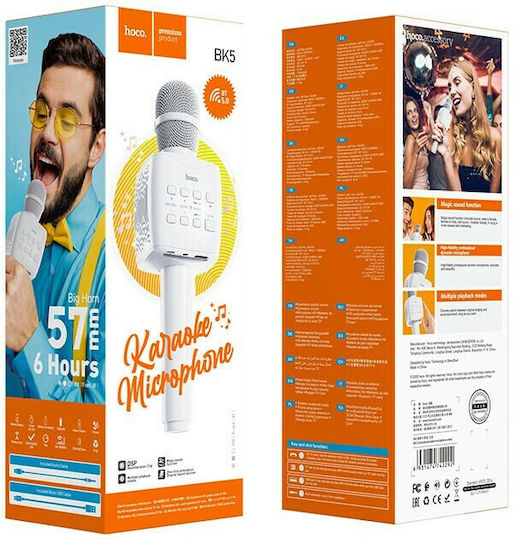 Hoco Kabelloses Karaoke-Mikrofon BK5 Cantando 42308 Weiß