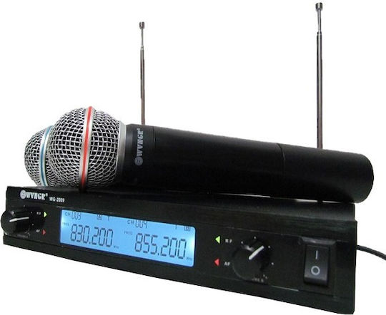 WVNGR Karaoke Amplifier with Wireless Microphones WG-2009 CTK-WVNGR-WG-2009DG Black