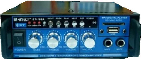 Ενισχυτής Karaoke BT-188A Μαύρος