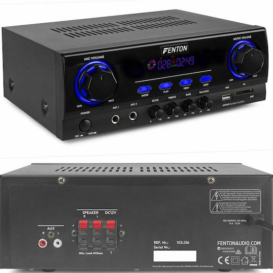 Fenton Ενισχυτής Karaoke AV440 103.136 Μαύρος