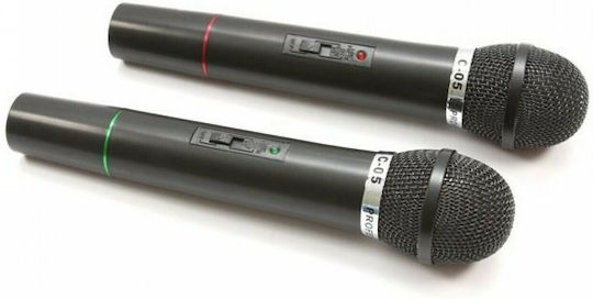 WVNGR Ενισχυτής Karaoke με Ασύρματα Μικρόφωνα C-05A C-05A Μαύρος