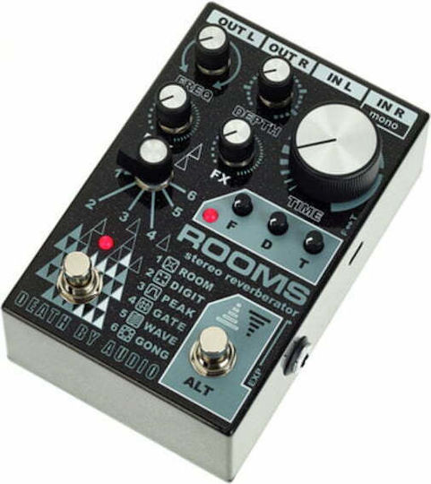 Death By Audio Πετάλι Reverb Ηλεκτρικής Κιθάρας και Ηλεκτρικού Μπάσου Rooms Stereo Reverberator
