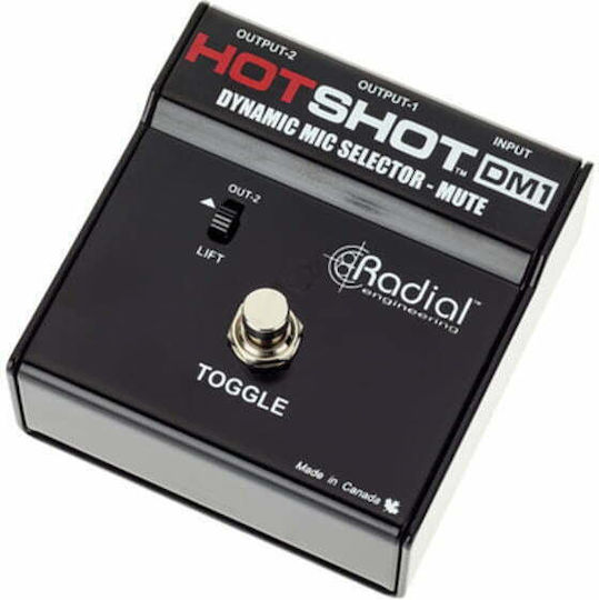 Radial Hotshot DM1 Педал Превключвател за крака Електрическа китара, Електрически бас, Електроакустични инструменти, Клавишни инструменти и синтезатори и Глас