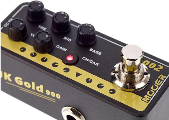 Mooer Micro 002 UK Gold 900 Πετάλι Preamp Ηλεκτρικής Κιθάρας και Ηλεκτρικού Μπάσου