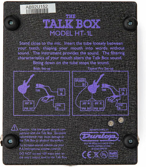 Dunlop HT1 HT1 Pedale Wirkung Synthesizer E-Gitarre und E-Bass