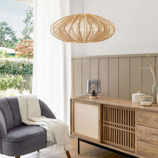 Atmosphera Tery Adjustable Ceiling Light Beige with E27 Socket 57x57cm