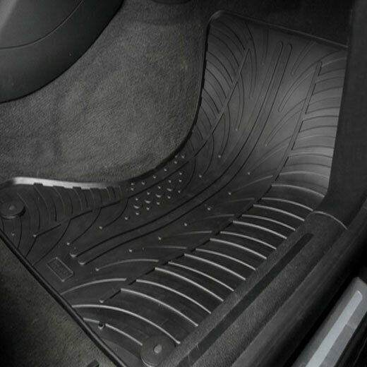 Gledring Set of Front and Rear Mats 4pcs for Smart ForFour 2014 Black