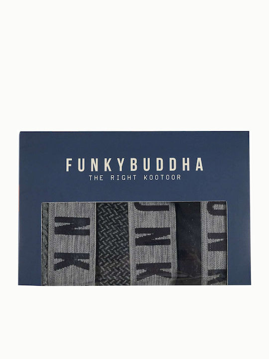 Herren Boxershorts Grey / Navy / Black mit Mustern 3Packung