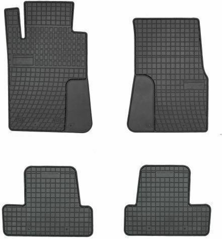 Frogum Set of Front and Rear Mats 4pcs for Ford Mustang 2004-2014 Black