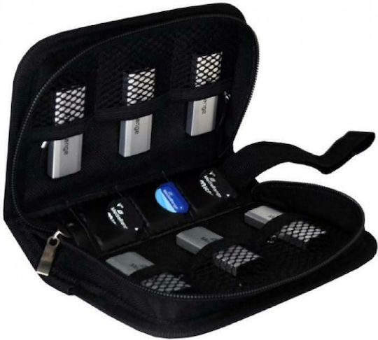 MediaRange Storage Wallet 3 SD 6 USB Flashdrives Etui für Speicherkarten