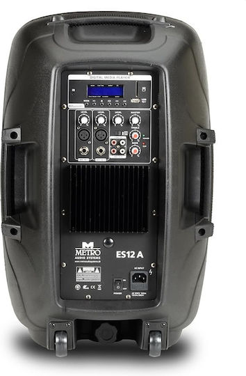 Metro ES-12A MP3 BT 531012 Active Speaker PA 150W with Woofer 12" 34.5x42x64cm.