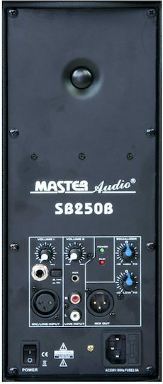 Master Audio SB250B Active Speaker PA 200W with Woofer 10" 29.5x24x45cm.