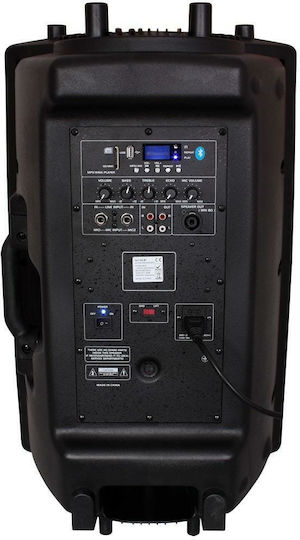 Ibiza Sound SLK15A-BT Самоусилващ Говорител PA 800W με Woofer 15" 40x37.5x63εκ. σε Черен Χρώμα