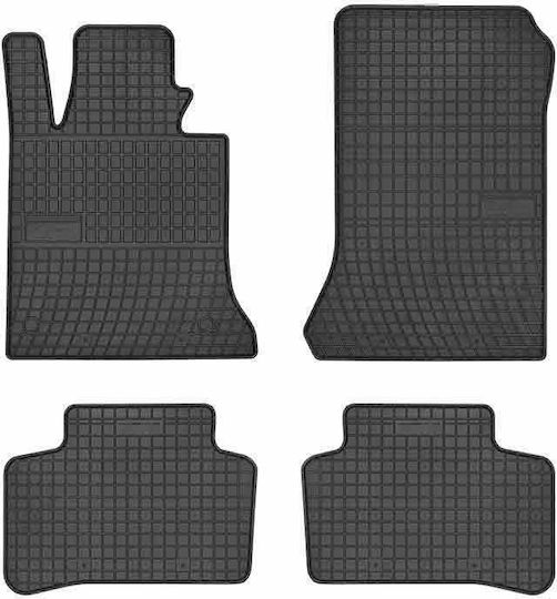 Frogum Set of Front and Rear Mats 4pcs for Mercedes-Benz GLK 2007 Black