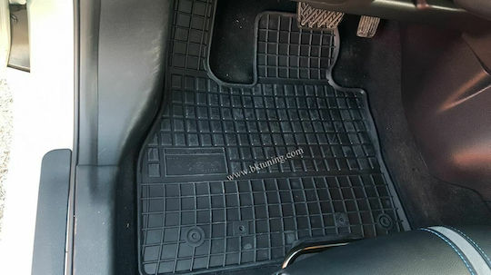 Frogum Set of Front and Rear Mats 4pcs for Nissan Leaf 2017+ Black