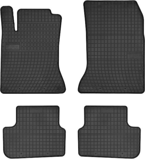 Frogum Set of Front and Rear Mats 4pcs for Mercedes-Benz A Class / B Class / GLA 2012-2018 Black