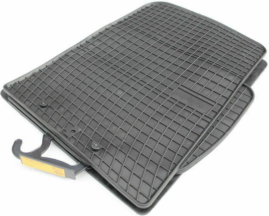 Frogum Set of Front and Rear Mats 4pcs for Kia Sorento Hyundai Santa Fe 2015 Black