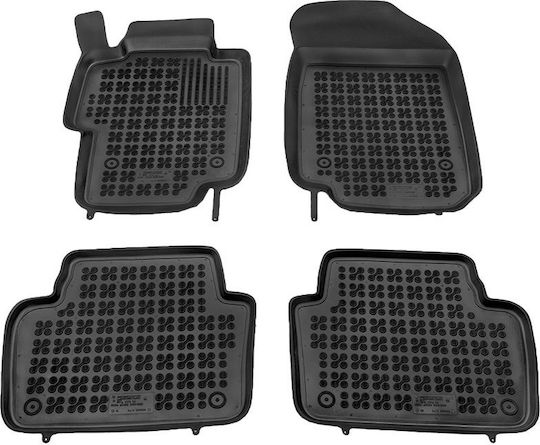Rezaw Plast Set of Front and Rear Mats 4pcs Tray Type for Honda Accord 2003-2008 Black