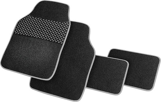 Cartech Set of Front and Rear Mats Universal 4pcs Gray