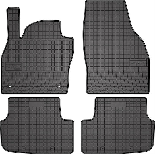 Frogum Set of Front and Rear Mats 4pcs for Seat Arona 2015 Black
